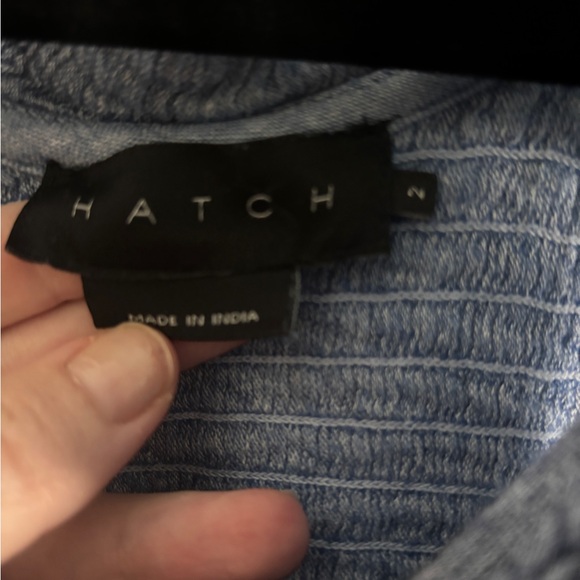 HATCH Blue Ruffled Maternity Dress - Picture 3 of 4